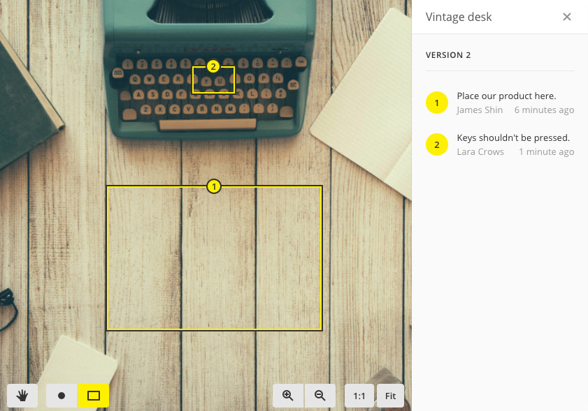 Annotation example with rectangles