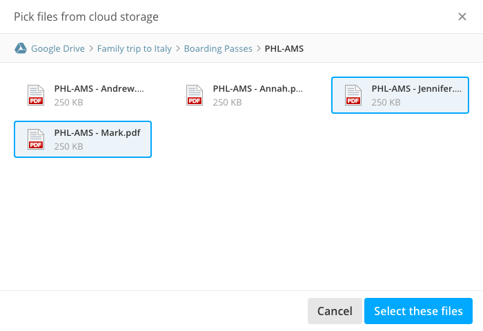 The new cloud storage file picker