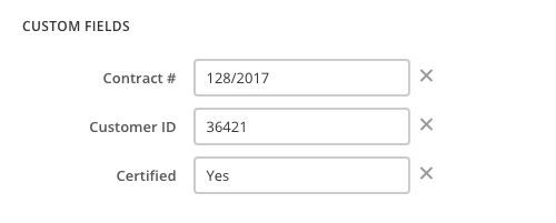 Custom fields in a form